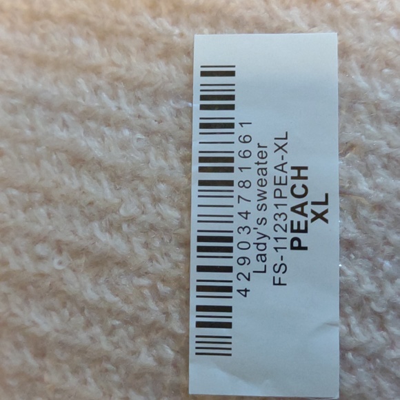 AMARYLLIS Apricot Eyelash Sweater - Picture 6 of 9